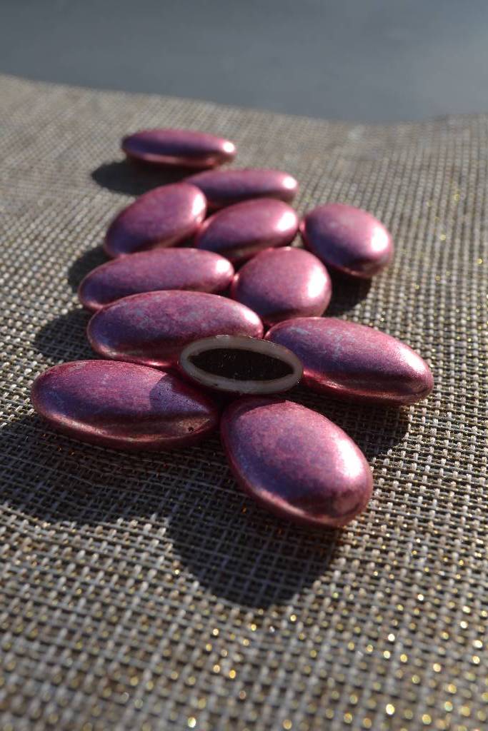 Dragée au chocolat rose gold le festival de la dragée