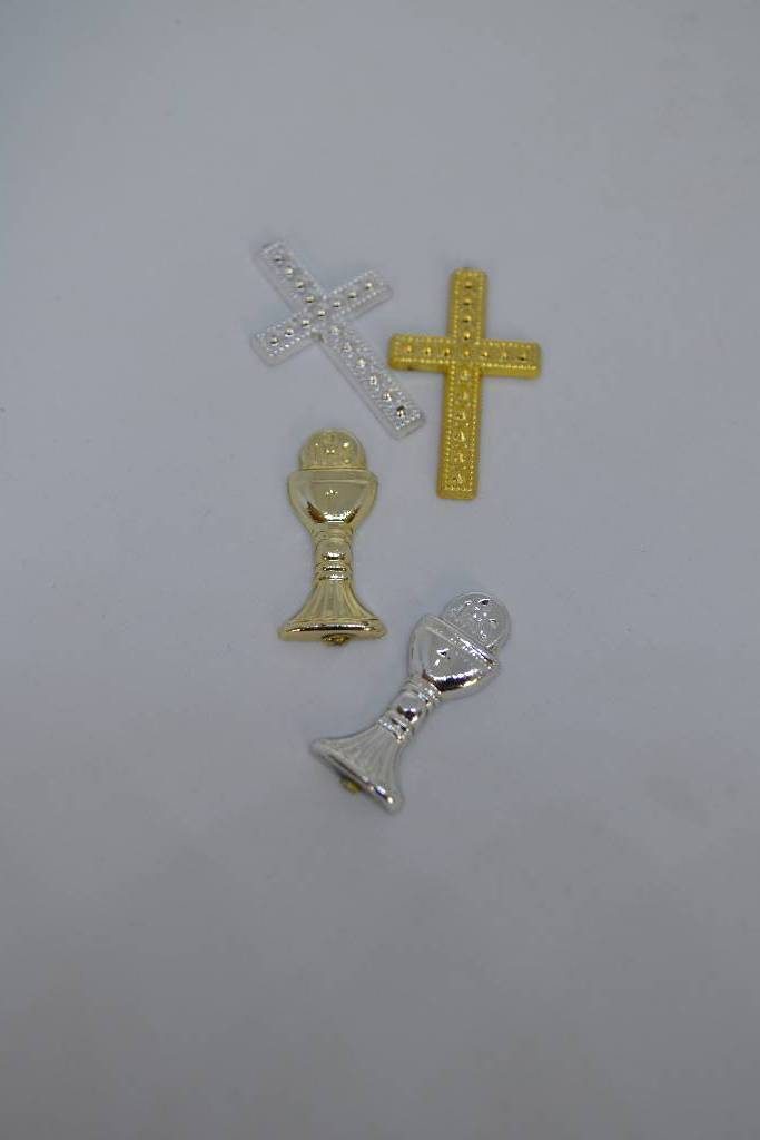 Calice et croix de communion or et argent le festival de la dragée