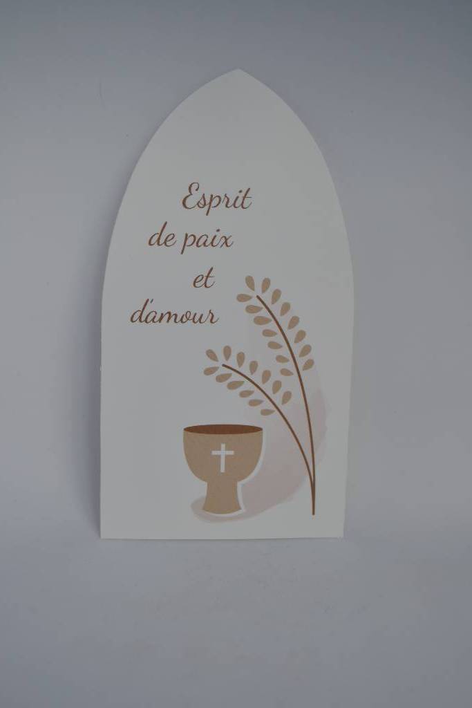 Image de communion avec épi de blé et calice le festival de la dragée